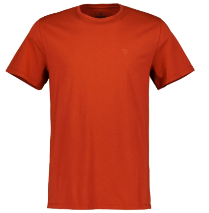 PLAIN CREW NECK T-SHIRT TERRACOTTA
