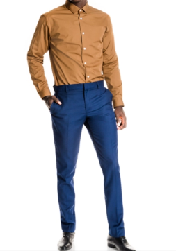 SMART SLIM FIT SHIRT TOBACCO BROWN