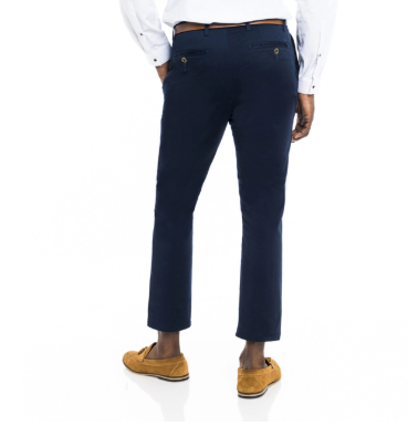 BELTED SLIM LEG CHINO