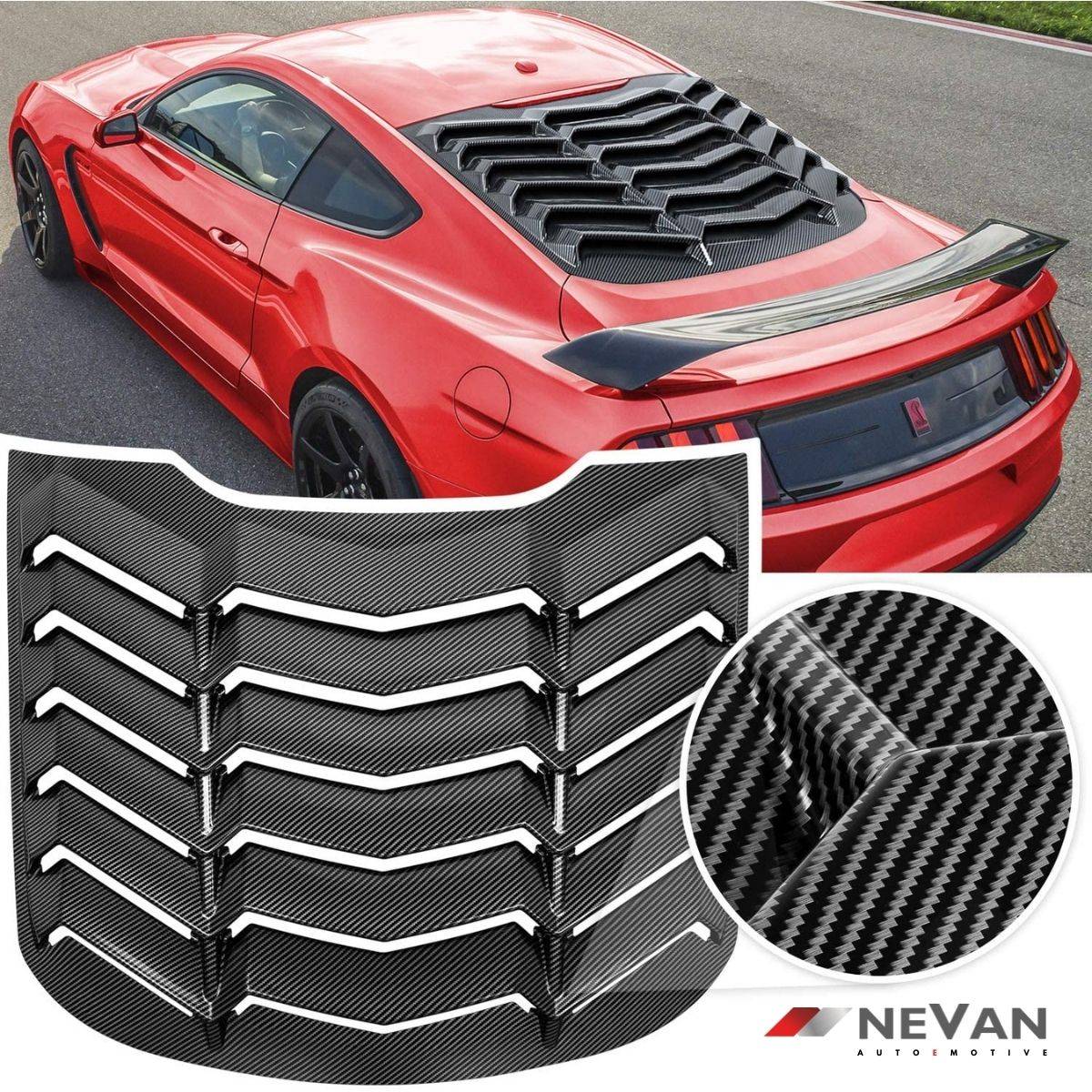 MUSTANG GEN 2 WINDOW LOUVERS