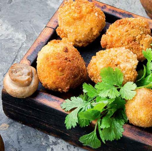 Crumbed Mushroom