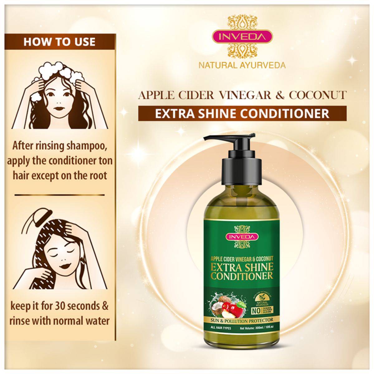 Extra Shine Apple Cider Vinegar & Coconut Conditioner | Sun & Pollution Protector
