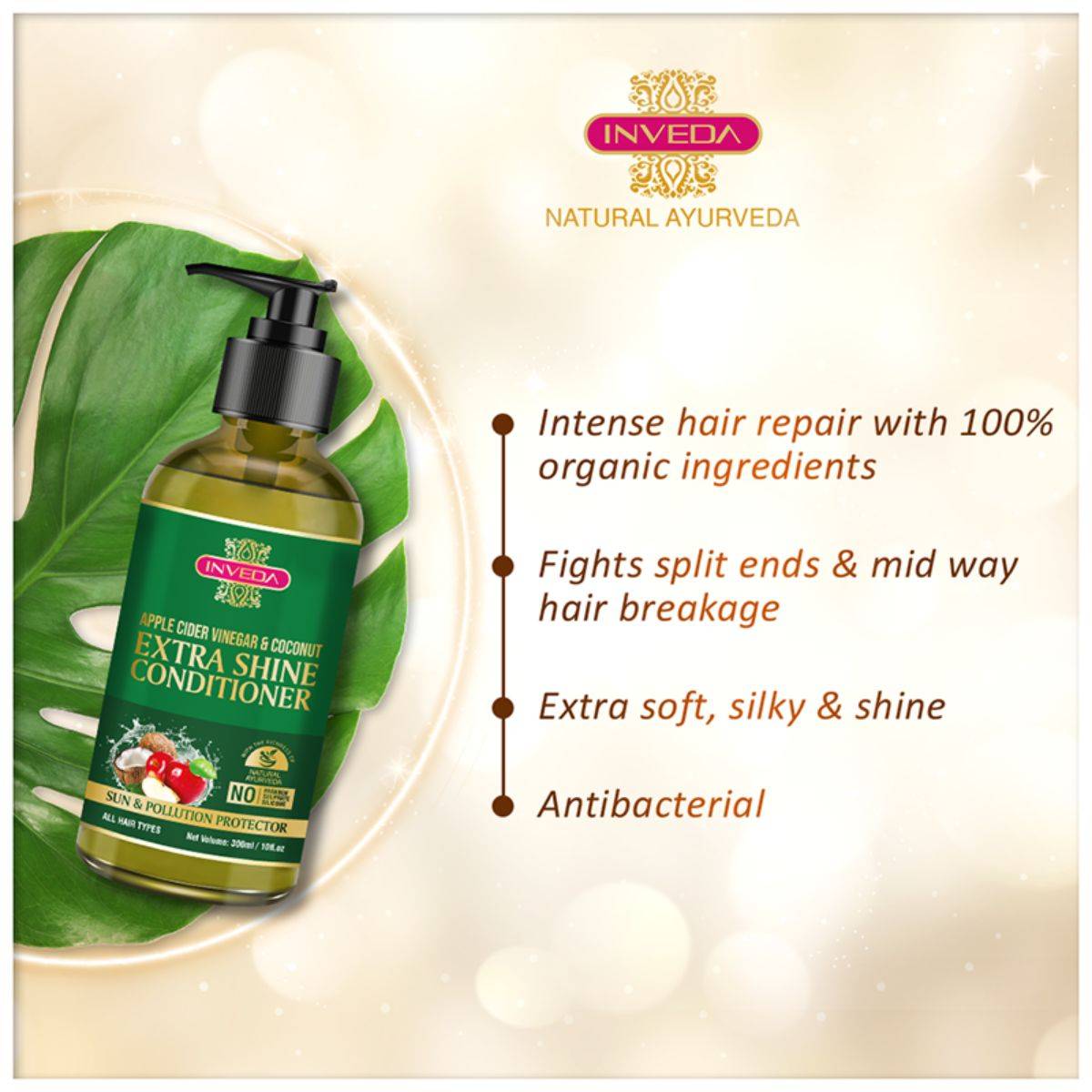 Extra Shine Apple Cider Vinegar & Coconut Conditioner | Sun & Pollution Protector